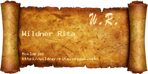 Wildner Rita névjegykártya